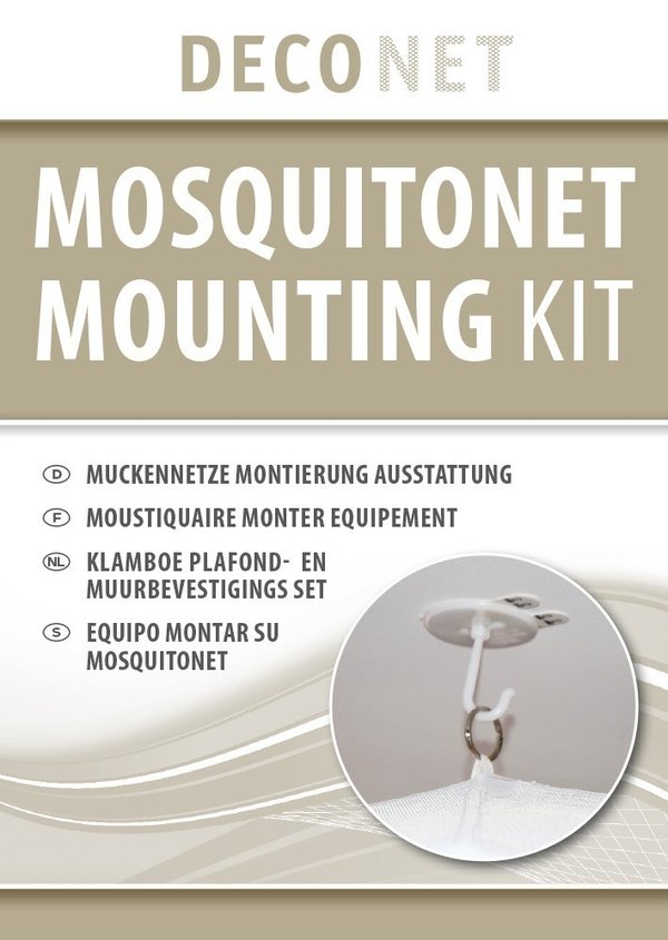 Ganchos adhesivos para colgar mosquiteras - 2 unidades